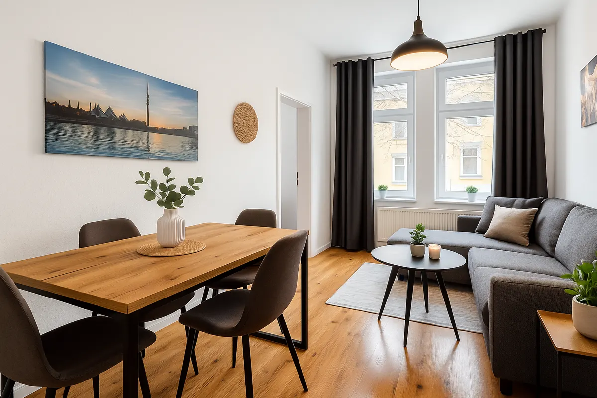 Monteurzimmer Halle (Saale) Lutherviertel– 5 Betten, WLAN