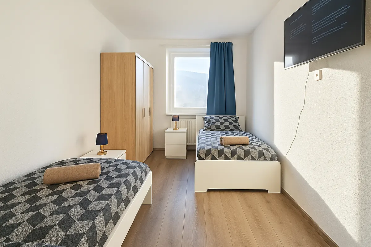 Monteurzimmer Merseburg Zentrum – 6 Betten, A38