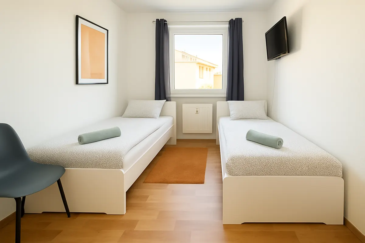 Monteurzimmer Halle Neustadt – 6 Betten