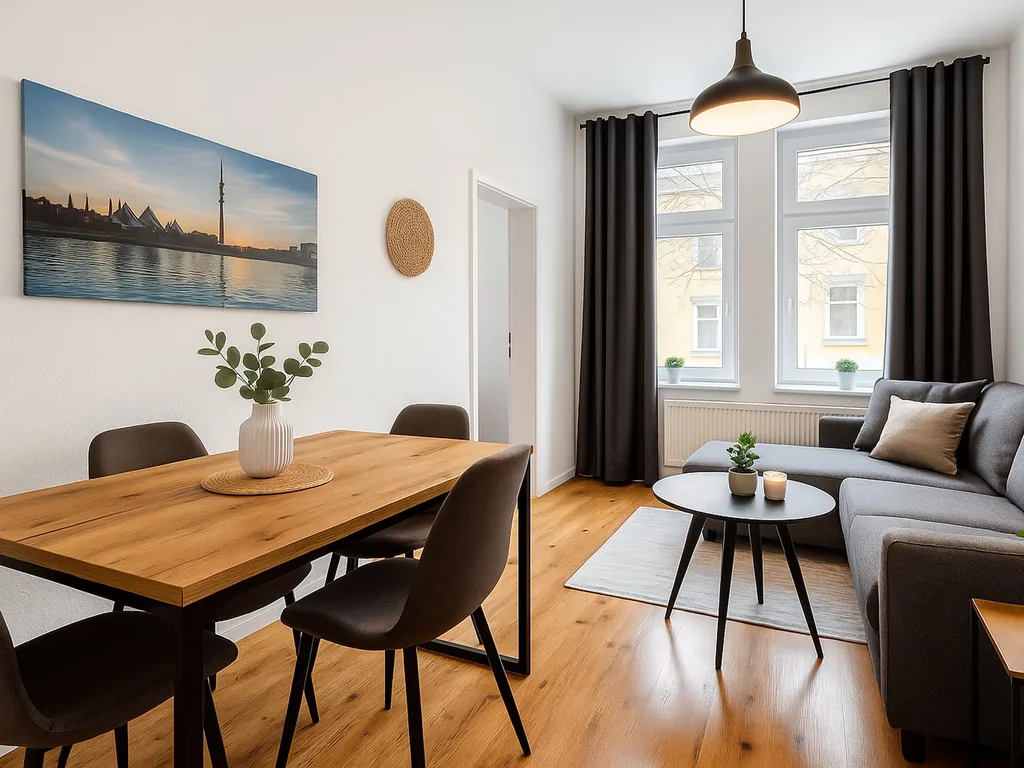 Möbliertes Apartment von Move-in2Stay mit Einzelbetten